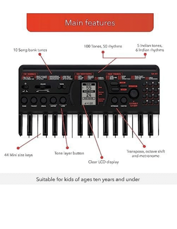 Casiotone Mini Keyboard SA-81 | CASIO - Image 3